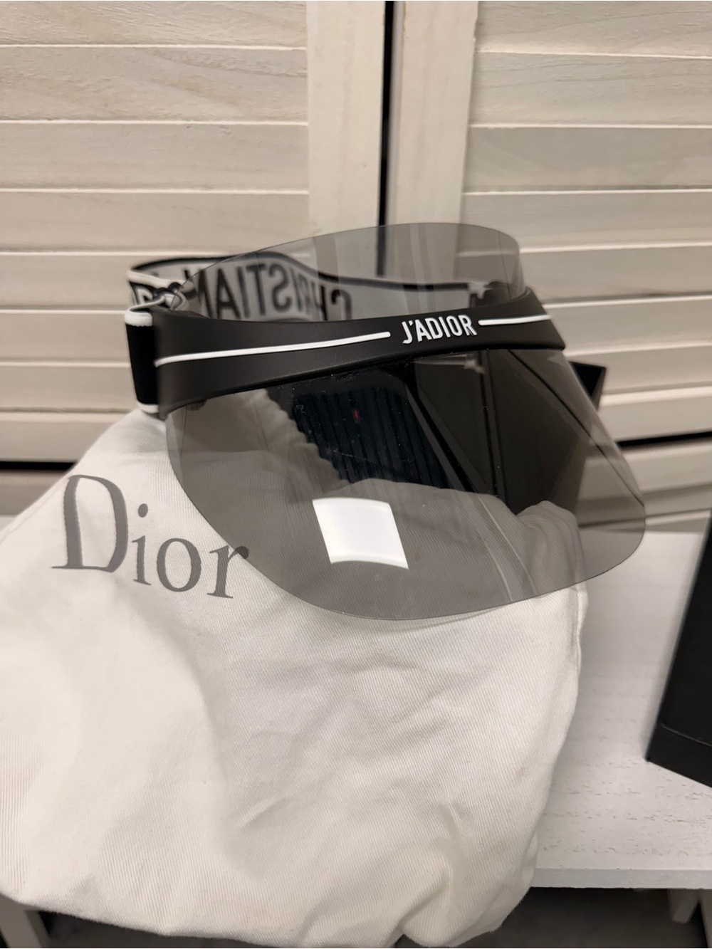 Dior J'Adior Black Shield Visor Sunglasses